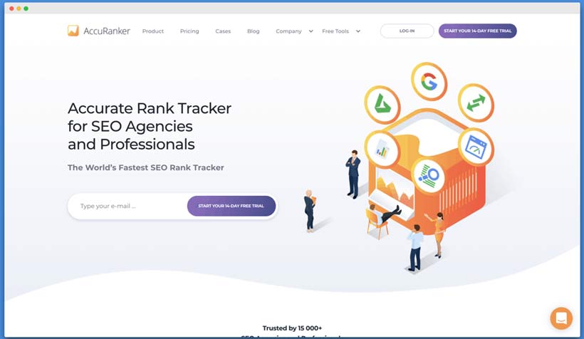بررسی رتبه سایت با AccuRanker