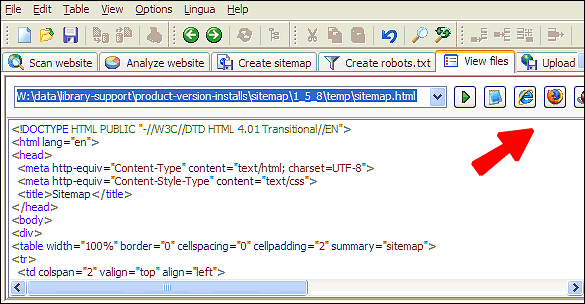 نقشه سایت html
