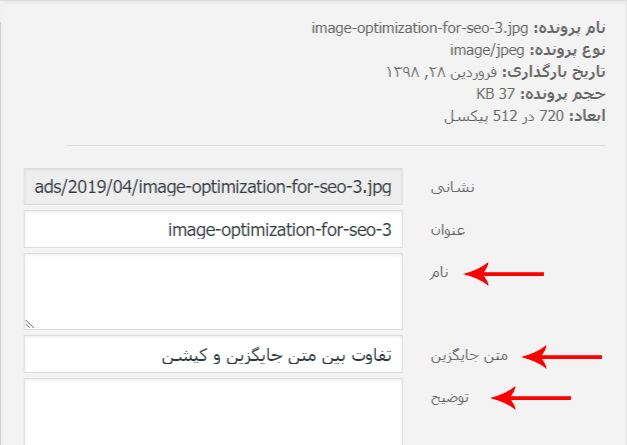متن جایگزین تصاویر در چک لیست سئو